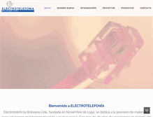 Tablet Screenshot of electrotelefonia.com